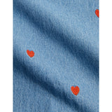 Mini Rodini Blue Mini Hearts Aoe Woven Kjole