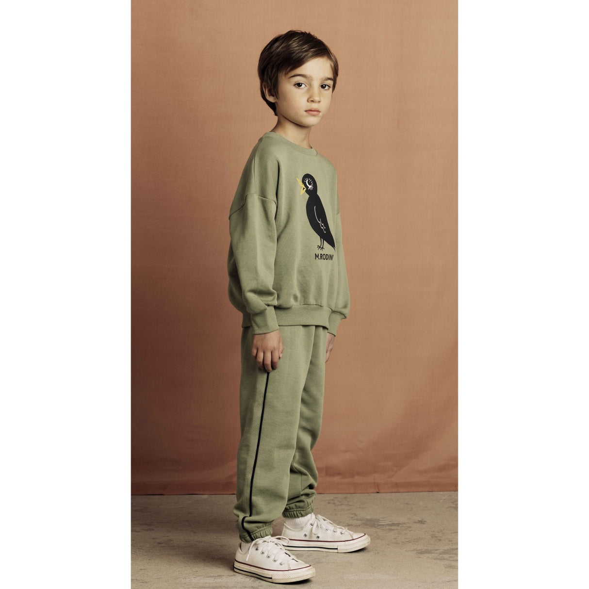 Mini Rodini Green Blackbird Sp Sweatshirt