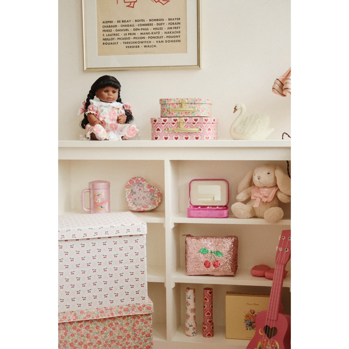 Konges Sløjd Pink 2 Pak Kuffert Fsc