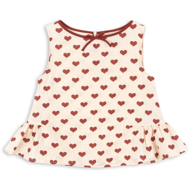 Konges Sløjd Amour Rouge Ava Top GOTS