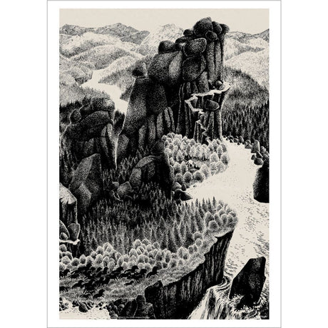 Poster & Frame Astrid Lindgren - Mountains - Ronja The Robbers Daughter