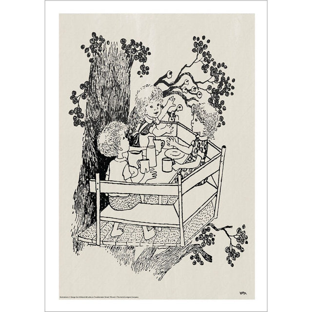 Poster & Frame Astrid Lindgren - The Wood Cabin - Lotta