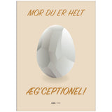 Poster & Frame Citatplakat - Du Er Æg'ceptionel