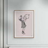Poster & Frame Astrid Lindgren - Pig Snout - Lotta