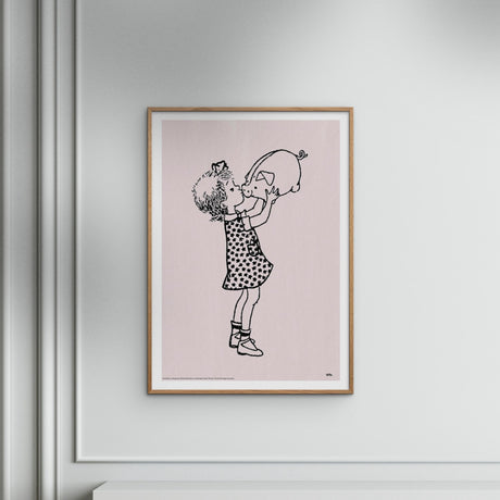 Poster & Frame Astrid Lindgren - Pig Snout - Lotta