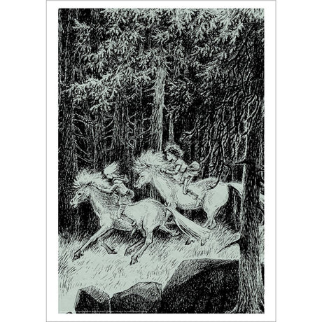 Poster & Frame Astrid Lindgren - Riding Wild - Ronja The Robbers Daughter