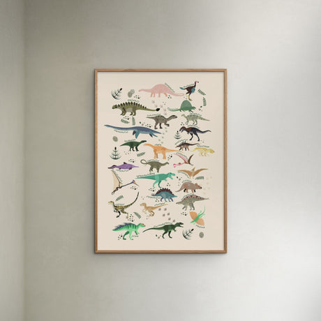 Poster & Frame Citatplakat - Dinosaurer Ll – Børneplakat