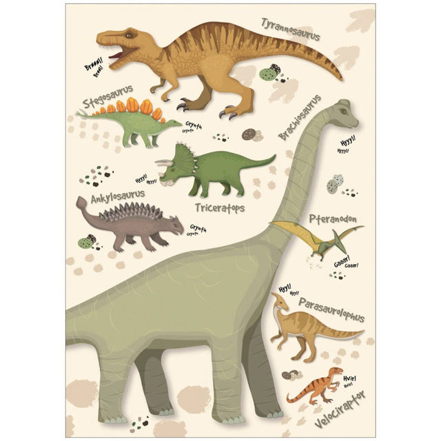Poster & Frame Citatplakat - Dinosaurus Plakat – Børneplakat