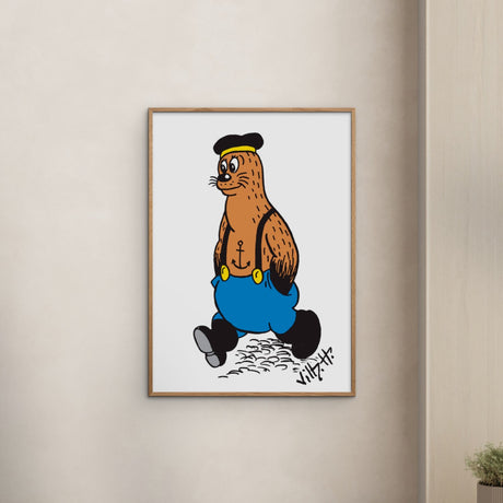 Poster & Frame Dansk Plakatkunst - Kaptain Skæg