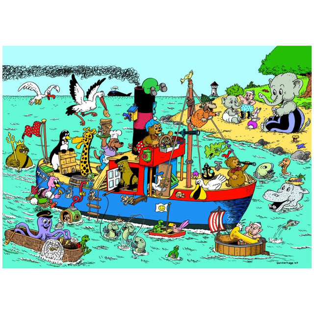 Poster & Frame Rasmus Klump - Fiskekutter