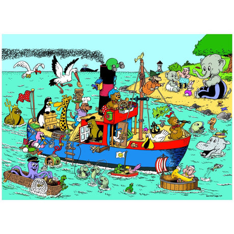 Poster & Frame Rasmus Klump - Fiskekutter