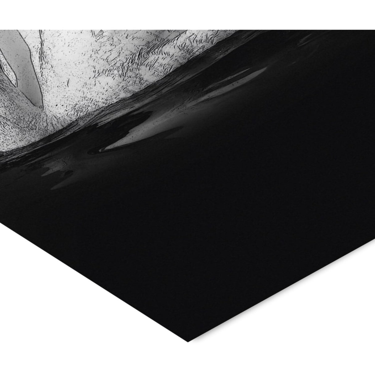 Poster & Frame Story Of Andersen - Den Grimme Ælling - Hvid/Sort Baggrund