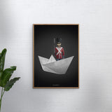 Poster & Frame Story Of Andersen - Den Standhaftige Tindsoldat - Hvid/Sort Baggrund