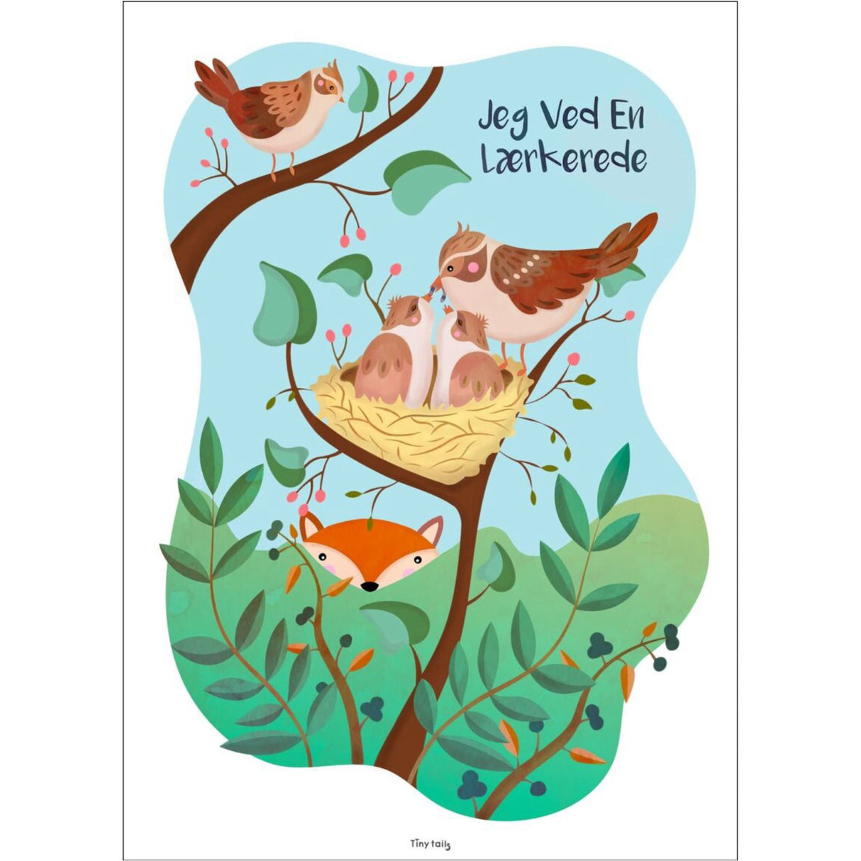 Poster & Frame Tiny Tails - Jeg Ved En Lærkerede