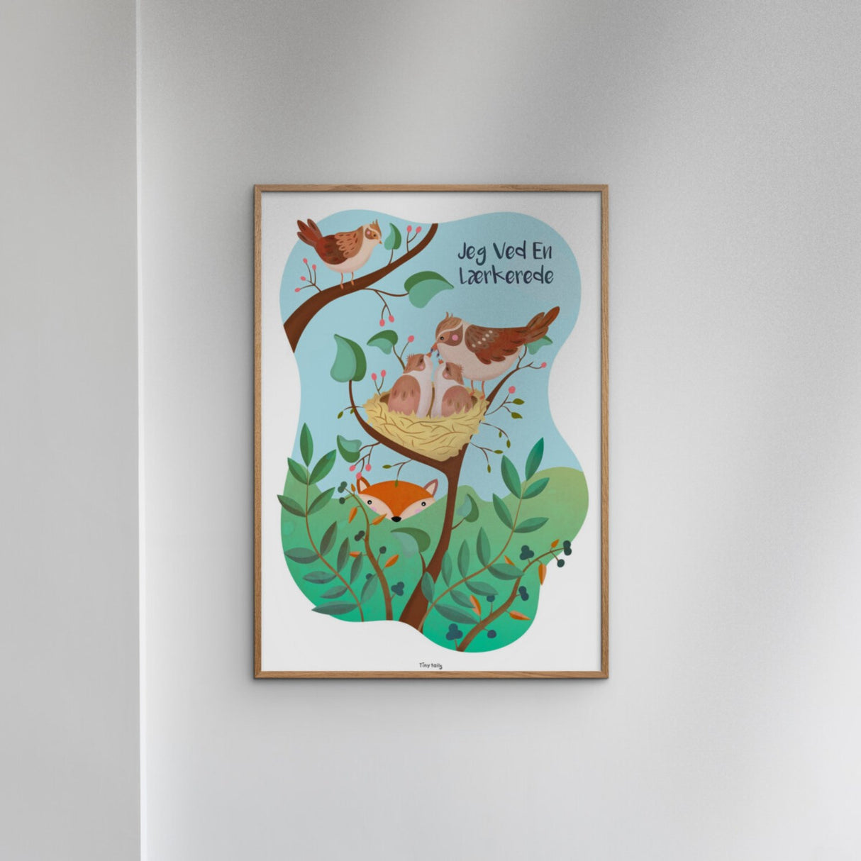 Poster & Frame Tiny Tails - Jeg Ved En Lærkerede