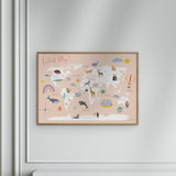 Poster & Frame Wild Apple - Explore The World Map