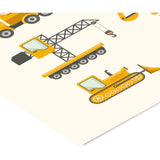 Poster & Frame Citatplakat - Byggeri Maskiner – Børneplakat