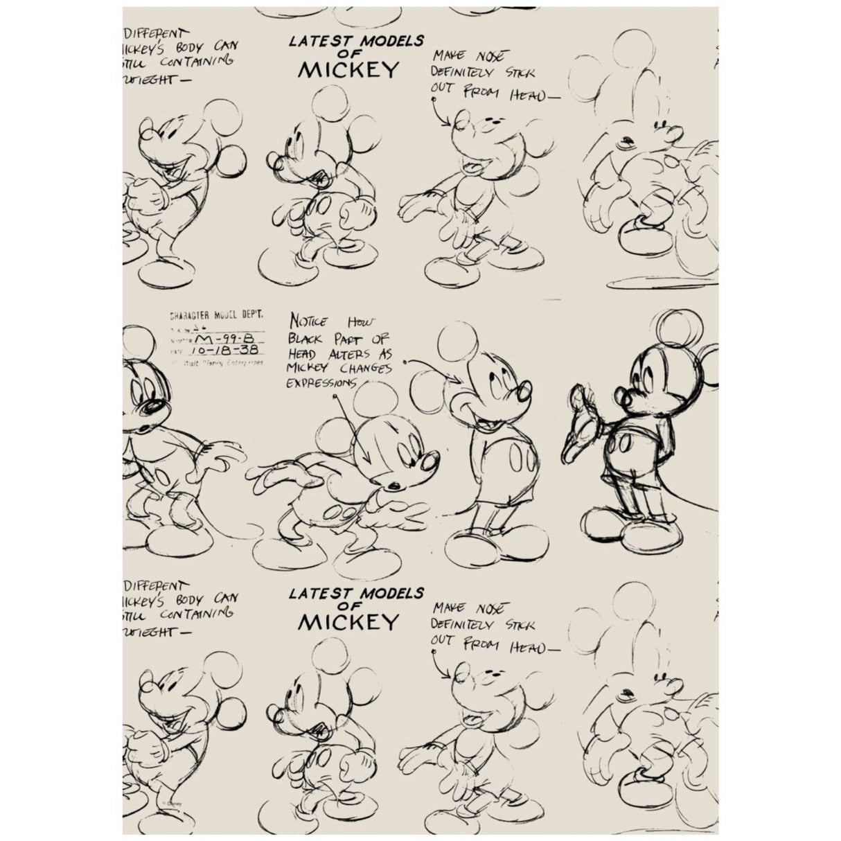 Poster & Frame Disney - Latest Models Of Mickey