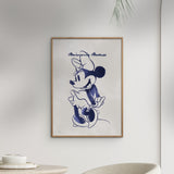 Poster & Frame Disney - Minnie Mouse Blue