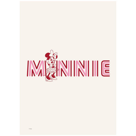 Poster & Frame Disney - Minnie Pink Letters