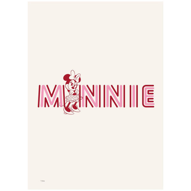 Poster & Frame Disney - Minnie Pink Letters