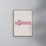 Poster & Frame Disney - Minnie Pink Letters