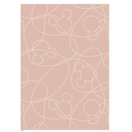 Poster & Frame Disney - Pink & White Mickey Outline