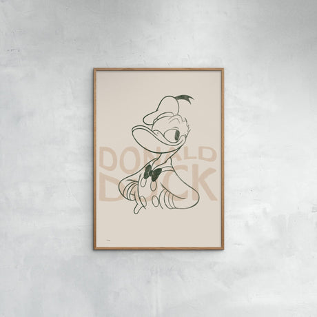 Poster & Frame Disney - Donald Duck Green