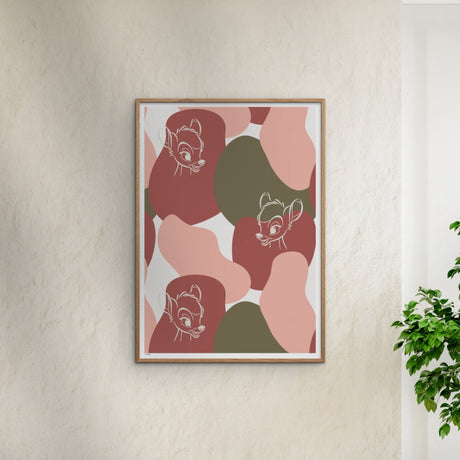 Poster & Frame Disney - Color & White Bambi Outline