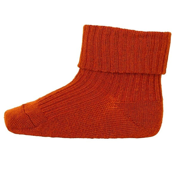 MP 589 Wool Socks Rib 1393 Sienna