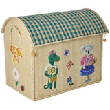 Rice Nathalie Lété Theme Raffia Legetøj Kurve 3-Pak