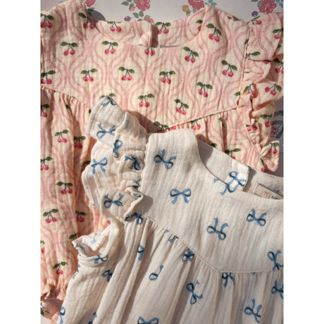 Konges Sløjd Sløjfe Bleu Coco Romper GOTS