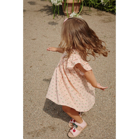 Konges Sløjd Cherry Pink Motif Coco Kjole GOTS