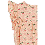 Konges Sløjd Cherry Pink Motif Coco Romper GOTS