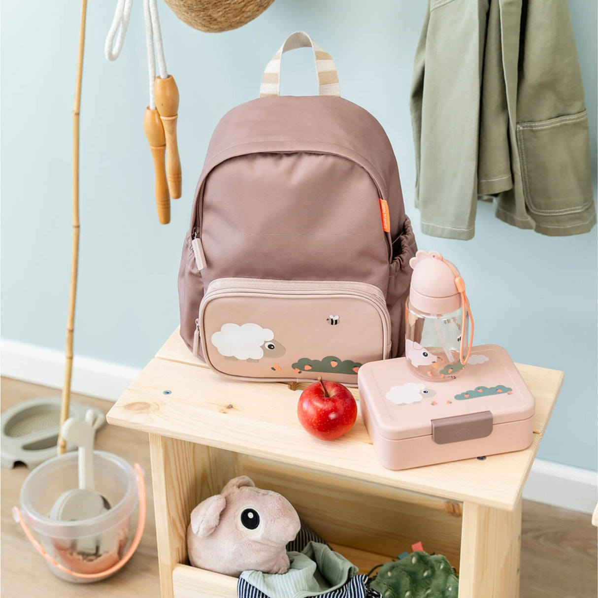 DonebyDeer Powder Børnerygsæk Tiny Farm 7,5 L