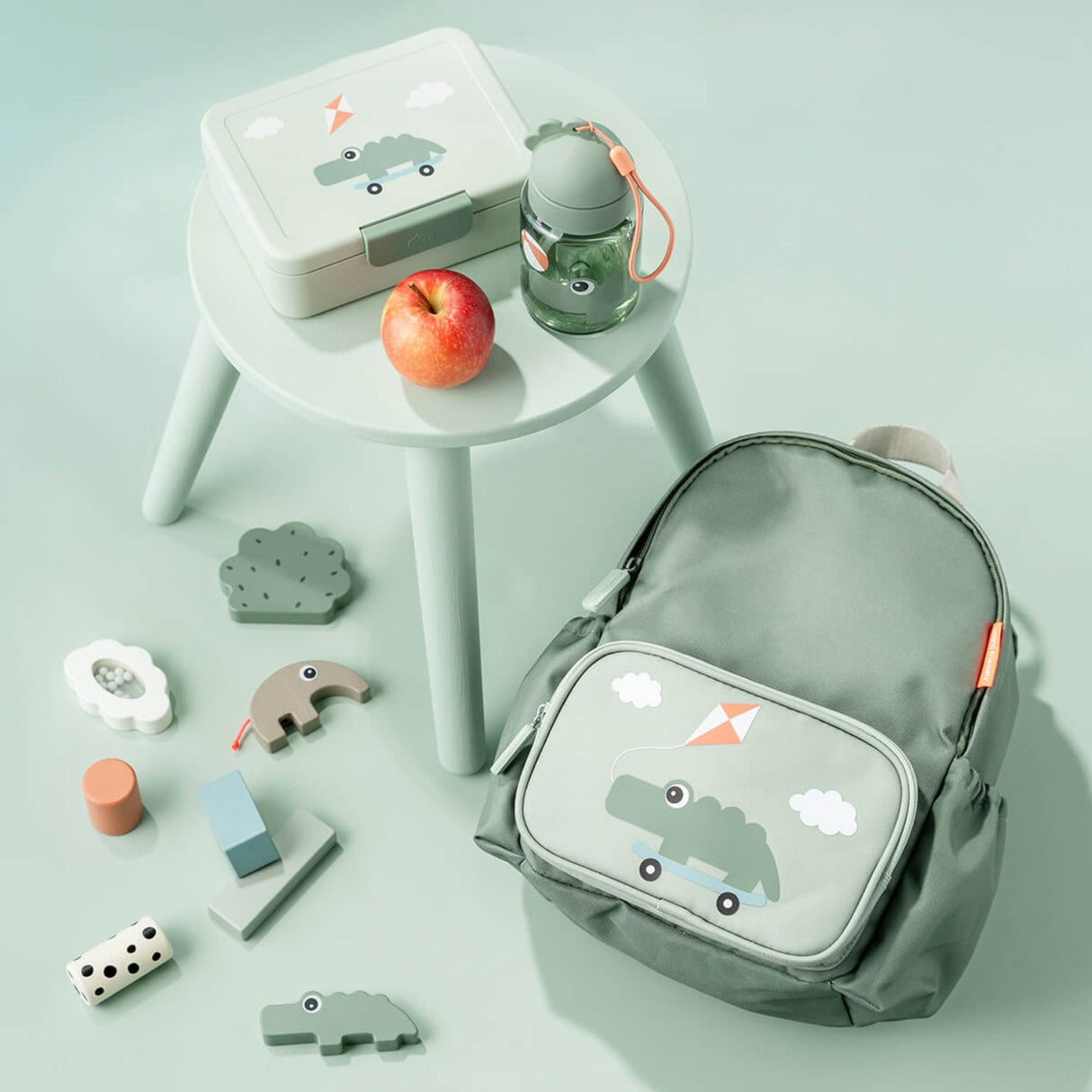 DonebyDeer Green Børnerygsæk Playground 7,5 L