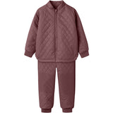 Name It Rose Brown Nmfmud Rub Quilt Sæt Solid Fo