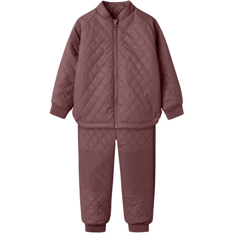 Name It Rose Brown Nmfmud Rub Quilt Sæt Solid Fo