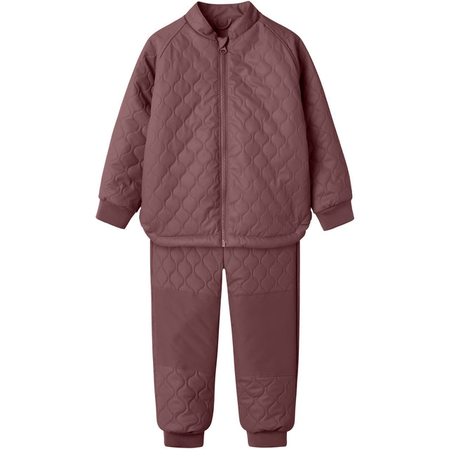 Name It Rose Brown Nmfmud Rub Quilt Sæt Solid Fo