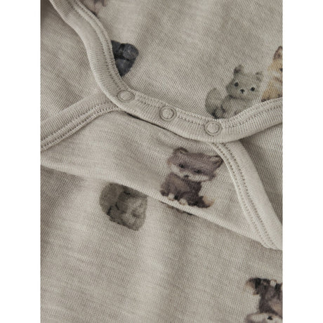 Name It Nacreous Cloud Forest Animals Nbmwang Uld Rib Ls Body Aop