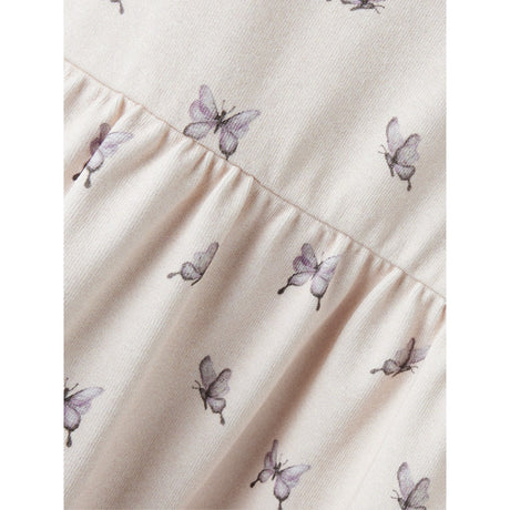 Lil'Atelier Peach Blush Butterfly Gayo San Strop Kjole
