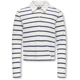 kids ONLY Night Sky Stripes Kogsira L/S Polo Cs Jrs