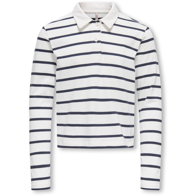 kids ONLY Night Sky Stripes Kogsira L/S Polo Cs Jrs