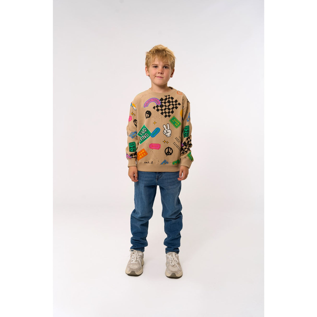 The New Humus AOP Peter Oversize Sweatshirt