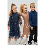 The New Navy Blazer AOP Rudelle L_S Kjole