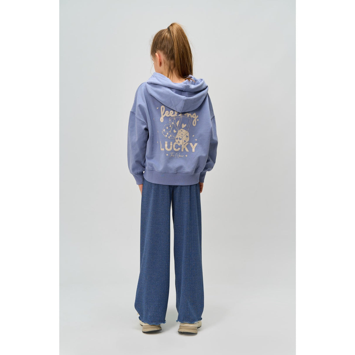 The New Navy Blazer Rina Wide Glitter Rib Bukser