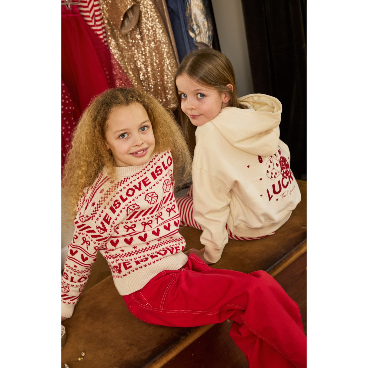 The New Gardenia AOP Raline Jacquard Pullover