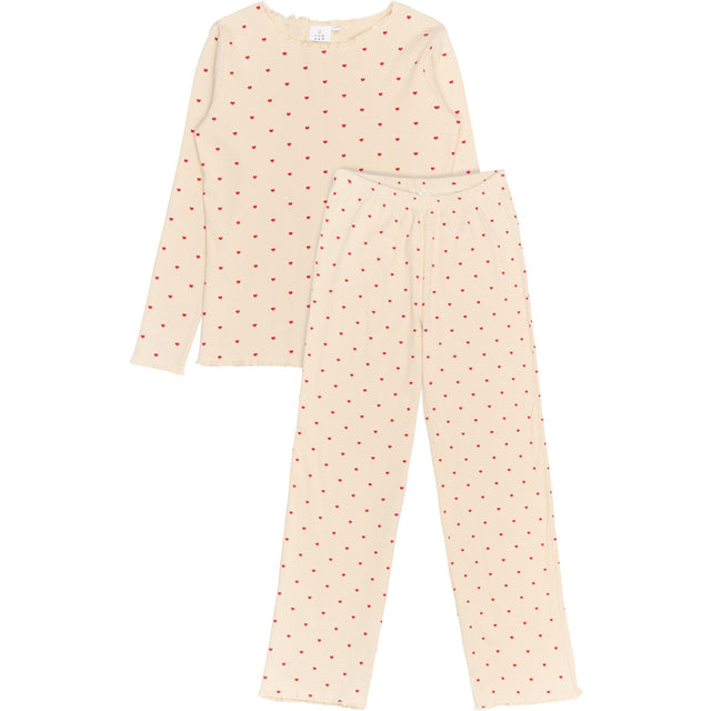 The New Jule Rib Natsæt Voksen Gardenia Heart Holiday