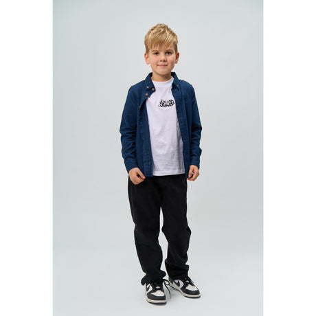 The New Navy Blazer Melange Rick L_S Skjorte