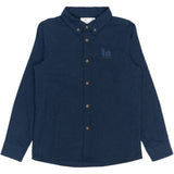 The New Navy Blazer Melange Rick L_S Skjorte